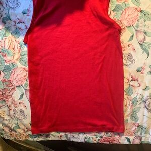 Karen Scott Women’s Red Sleeveless Top Size Medoum